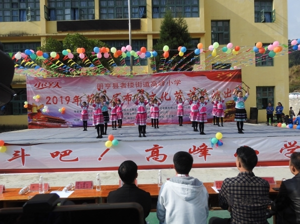 高峰村小學舉行第八屆校園布依文化節活動